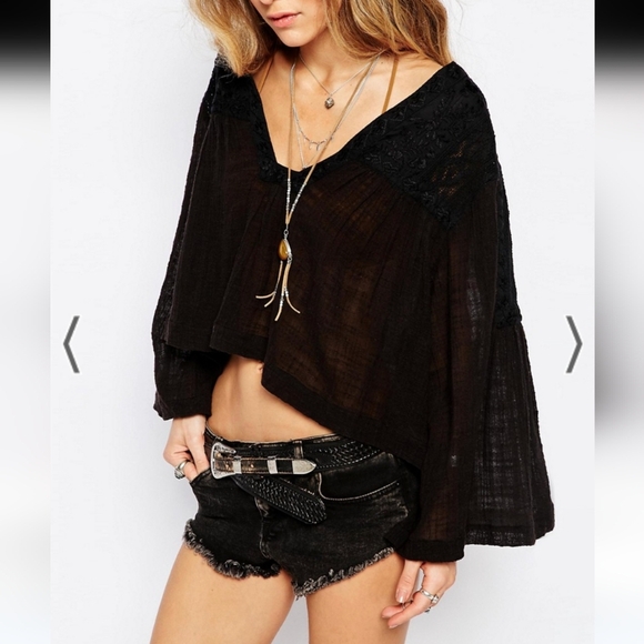Free People Carry Me Away Cropped Top - Picture 1 of 11